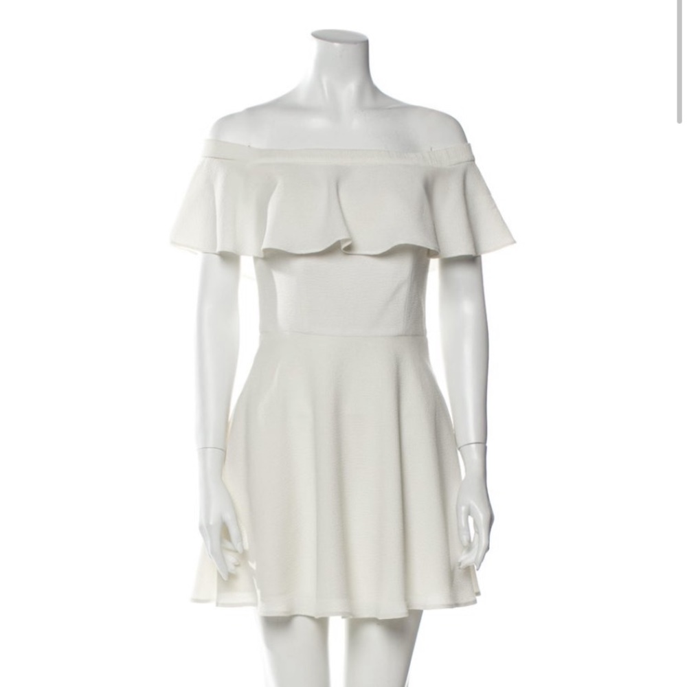 BLACK HALO Off-The-Shoulder Mini Dress